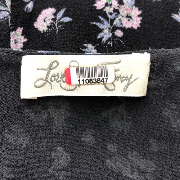 LoveShackFancy Floral Silk Georgette Midi Dress - Picture 7 of 9